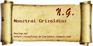 Nosztrai Grizeldisz névjegykártya
